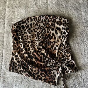 Leopard Print Women's Crop Top